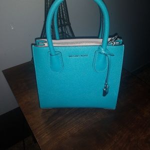Michael kors tile blue purse